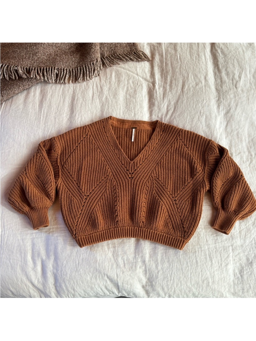 Free People Cable-knit Sweater